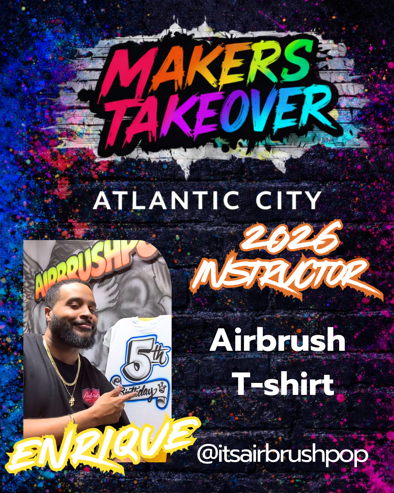 Airbrushing T-Shirt Designs With Enrique Airbrushpop