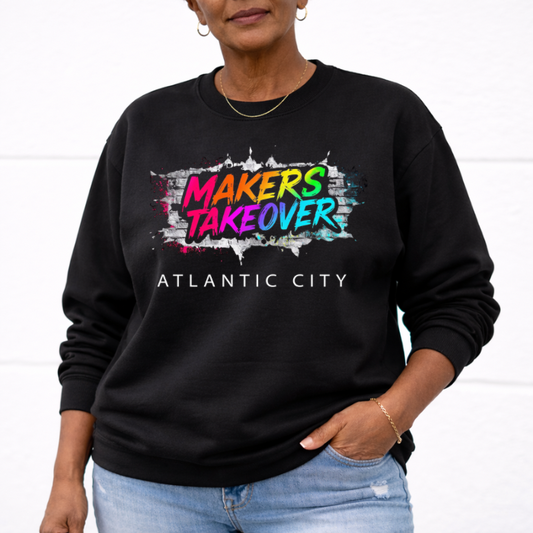 Official Makers Takeover Atlantic City Crew Neck Sweatshirt