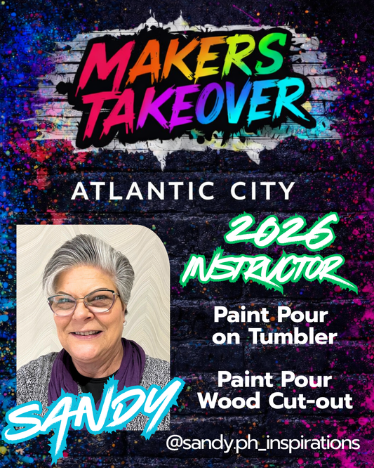 Paint Pouring Tumbler and Canvas With Sandy PH Inspirations