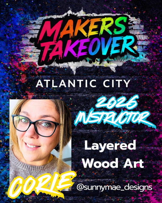 Layered Wood Wall Art with Corie SunnyMae Designs