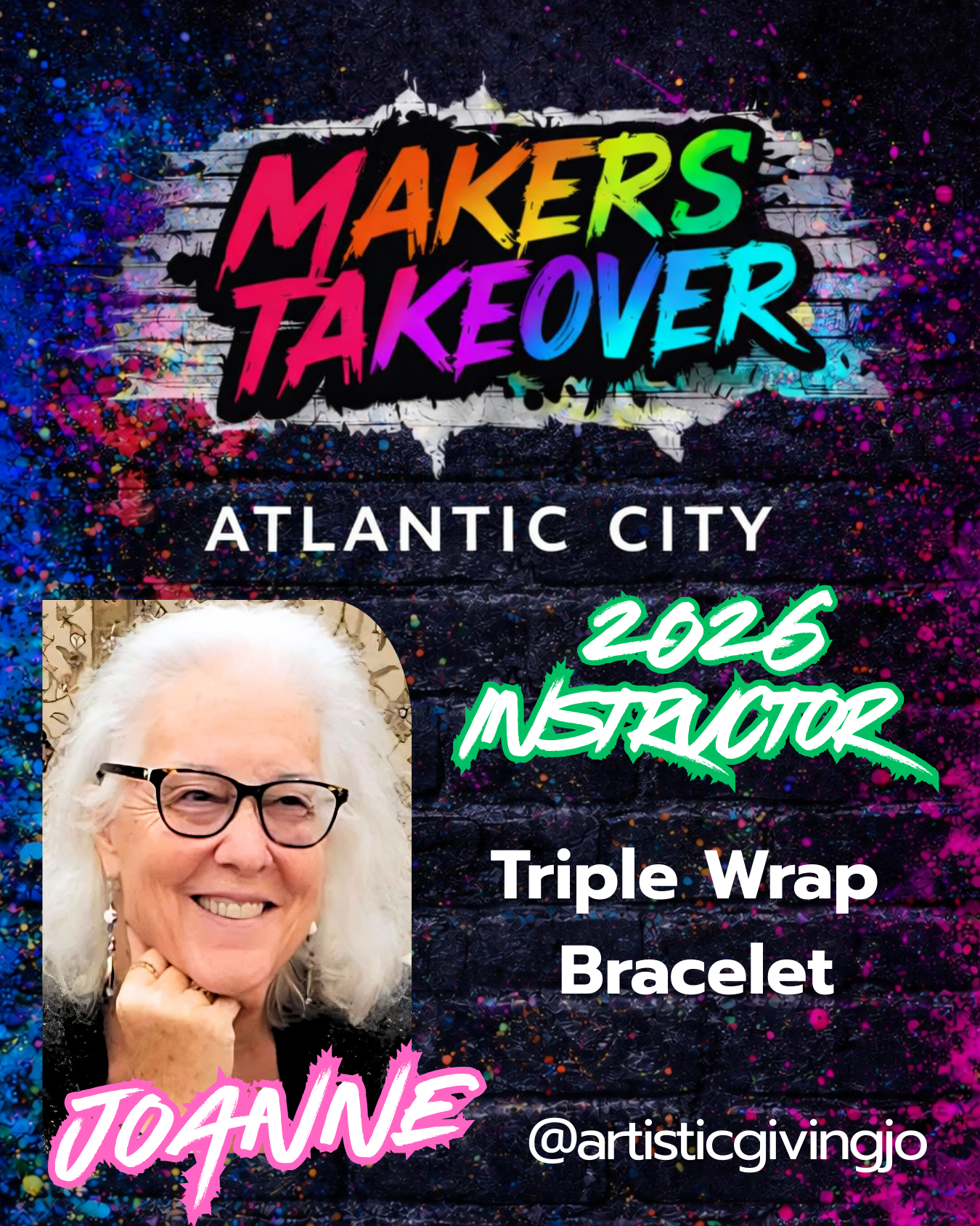 Triple Wrap and Chainmail Bracelets with Artistic Giving Jo