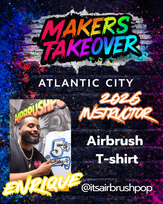 Airbrushing T-Shirt Designs With Enrique Airbrushpop